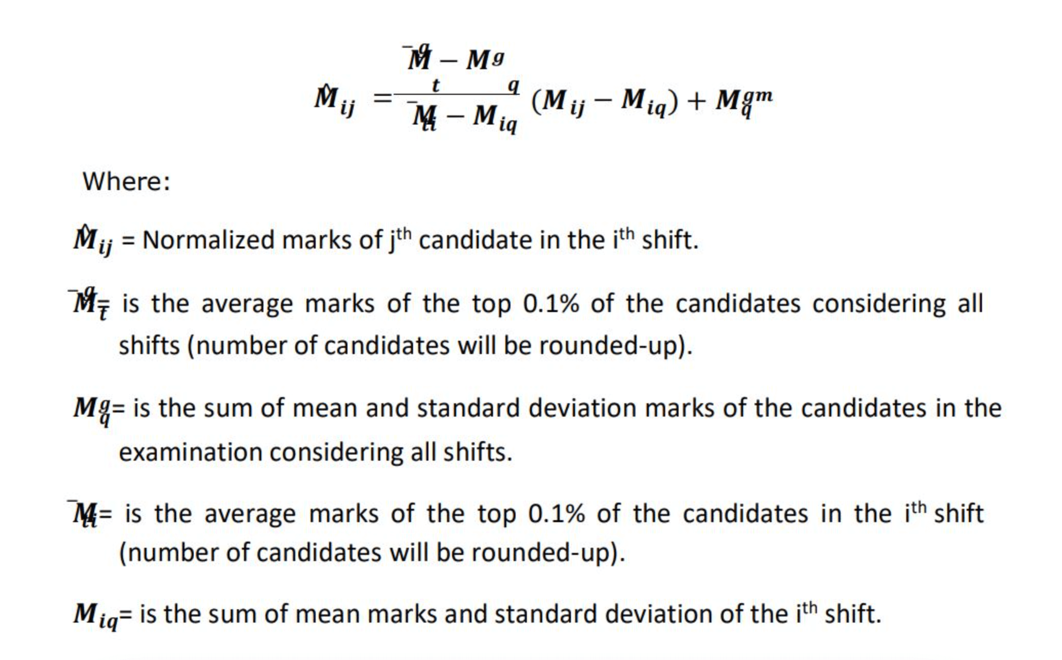 ssc cgl mark Normalisation